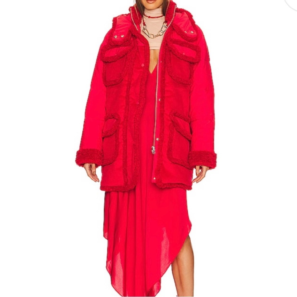 REVOLVE RED NEW COAT W TAGS